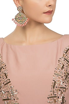 Gold Plated Oyster Shaped Earrings