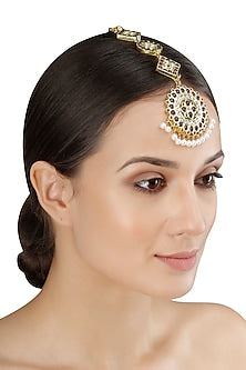 Gold Leafing Surya Maang Tikka