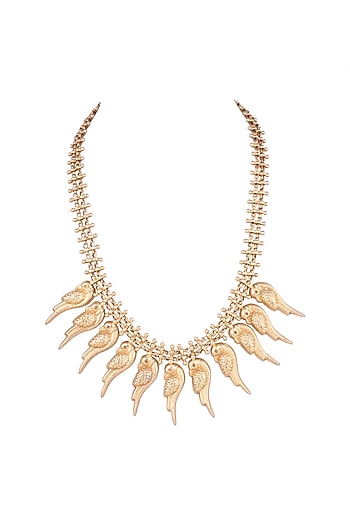 Gold Plated Parrot Necklace