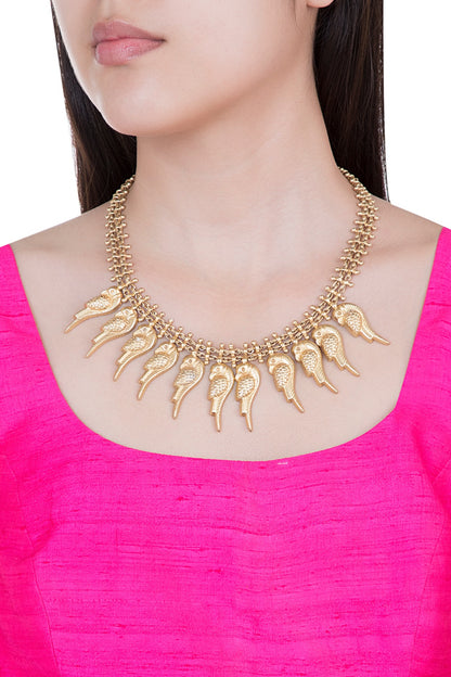 Gold Plated Parrot Necklace