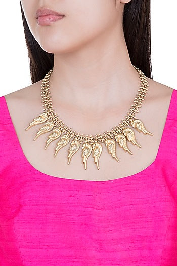 Gold Plated Parrot Necklace