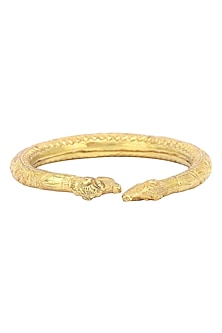 Gold Plated Elephant Motif Bangle