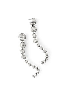 Silver Chrome Finish Dangler Earrings