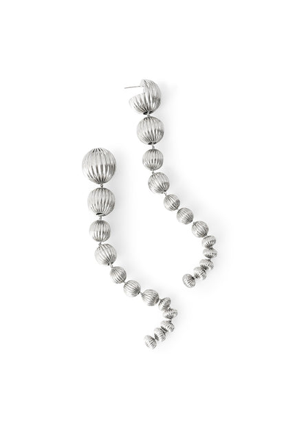Silver Chrome Finish Dangler Earrings