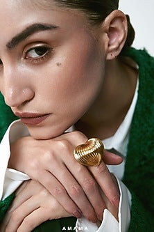 Gold Plated Brass Alloy Ring