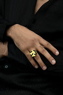 Gold Finish Brass Ring