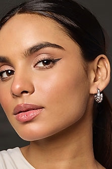 Gold Finish Statement Hoop Earrings