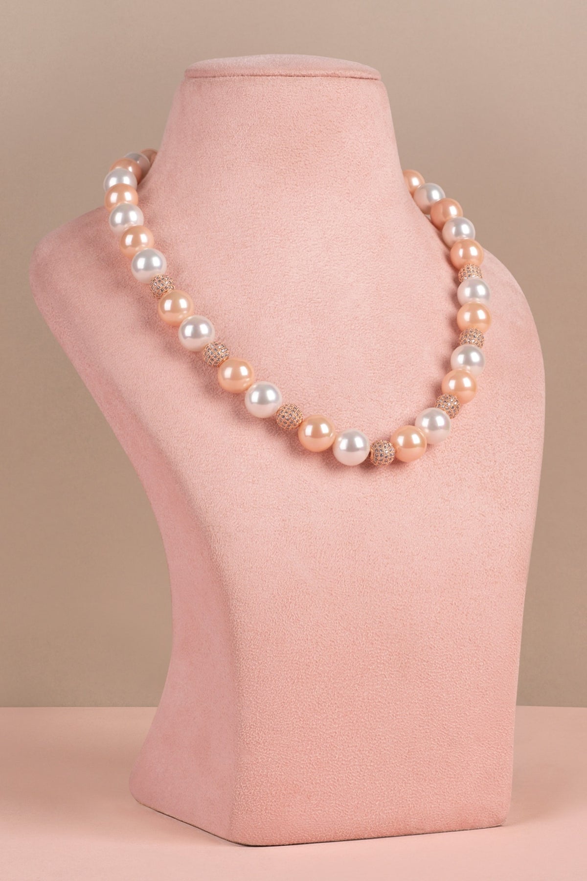 22K Gold Plated Pearl Beaded Necklace 