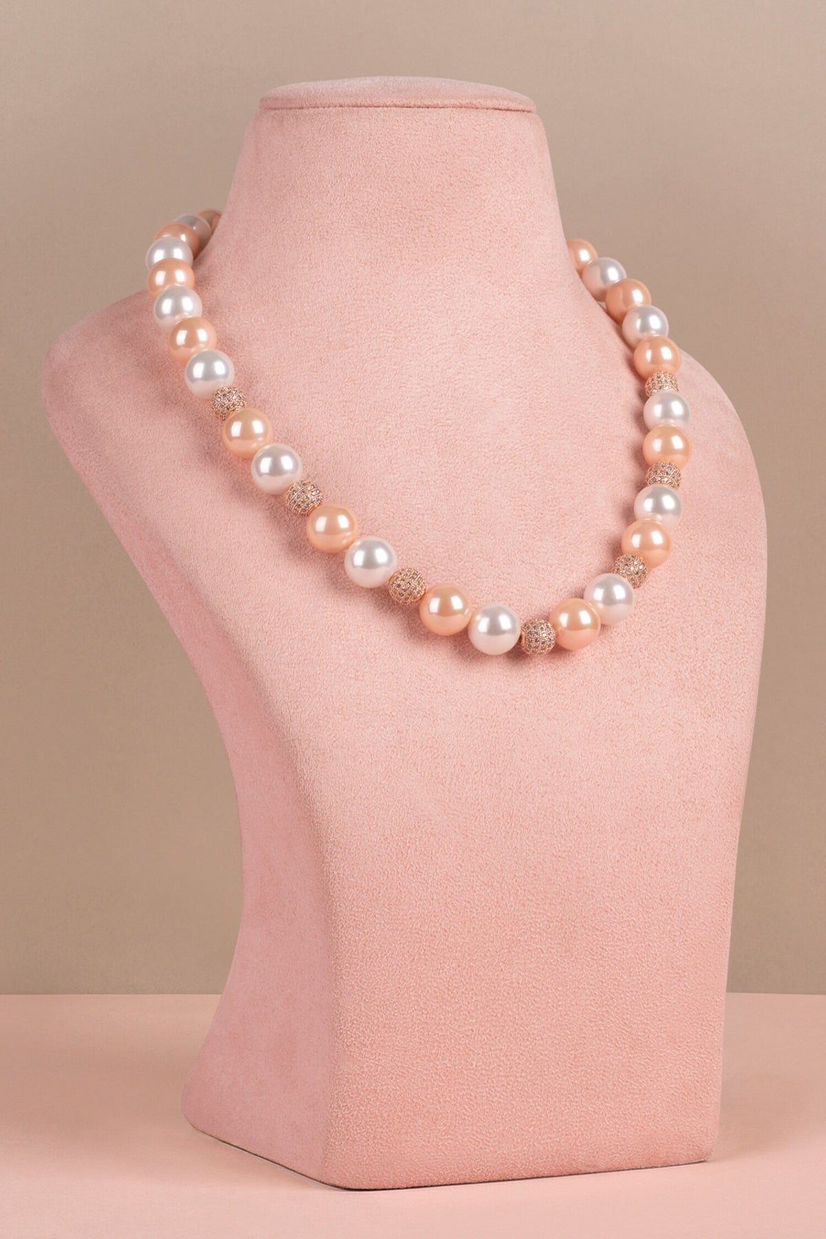 22K Gold Plated Pearl Beaded Necklace 
