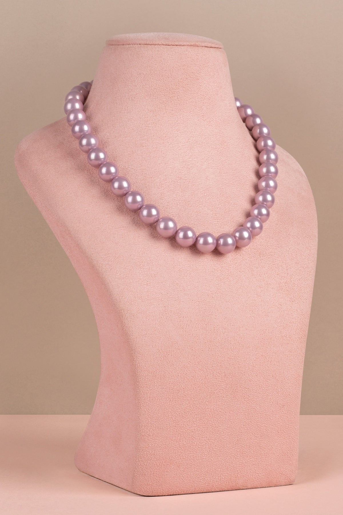 Purple Pearl Embellished Necklace 