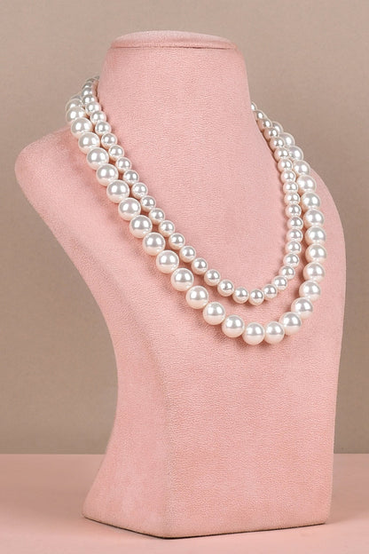 22k Gold Plated Pearl Necklace 
