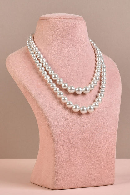 22K Gold Plated Pearl Necklace 