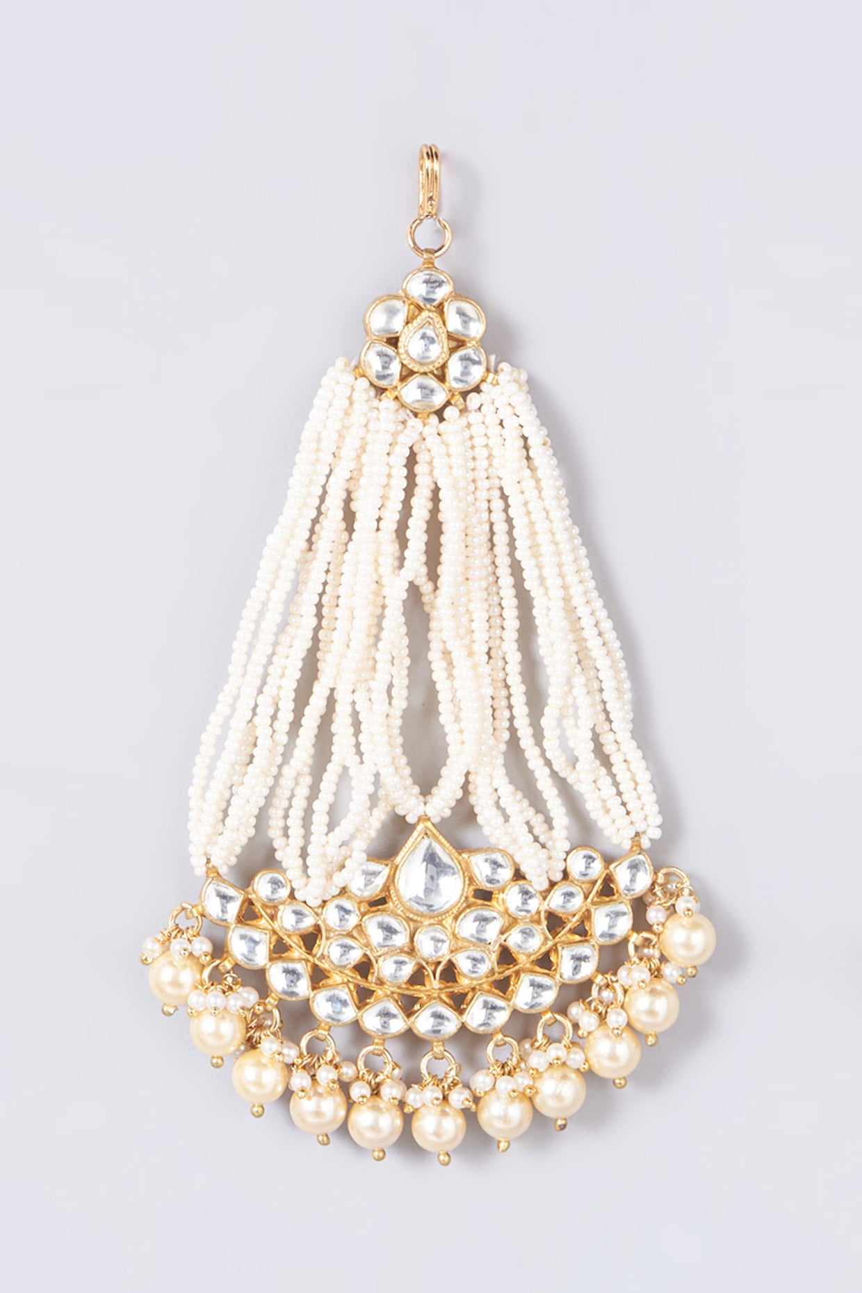 Gold Finish Pasa With Pearls