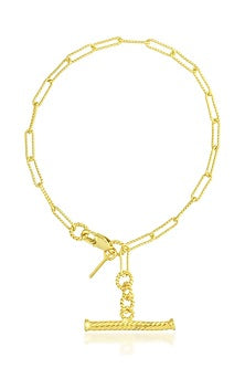 Gold Finish Handcrafted Chain Bracelet