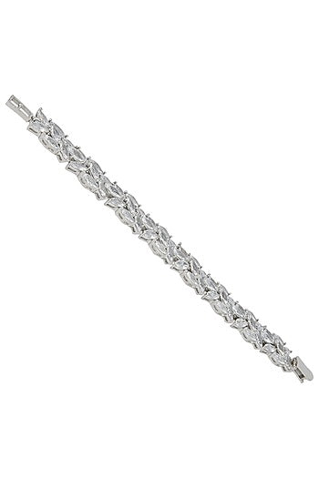 White Gold Finished Tennis Bracelet