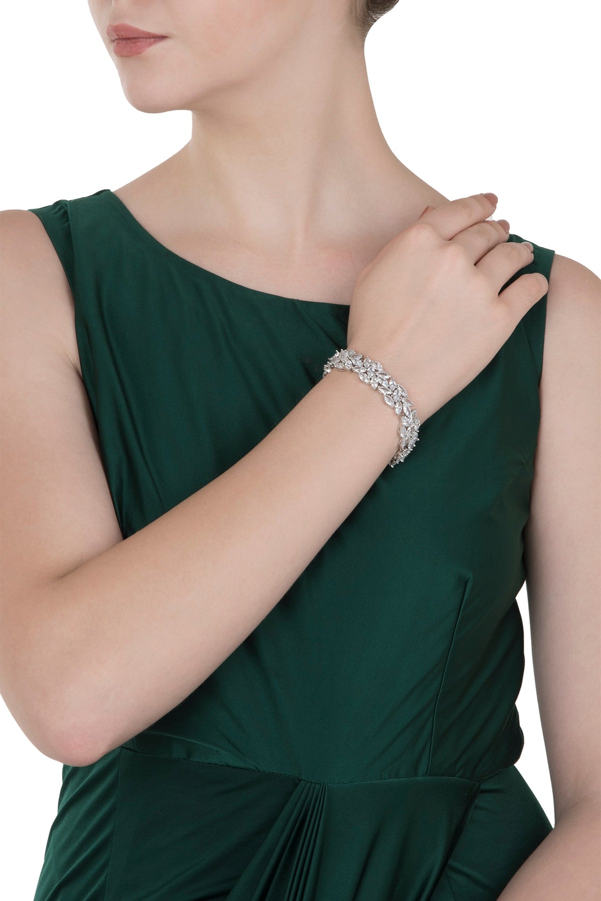 White Gold Finished Tennis Bracelet