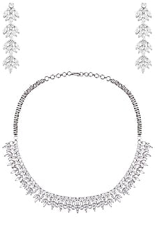 Silver Zircon Necklace