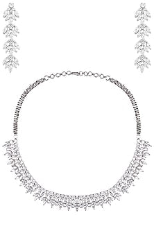 Silver Zircon Necklace