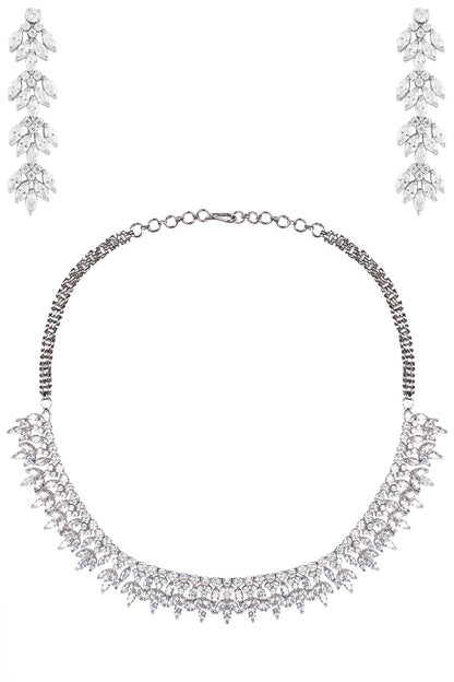 Silver Zircon Necklace
