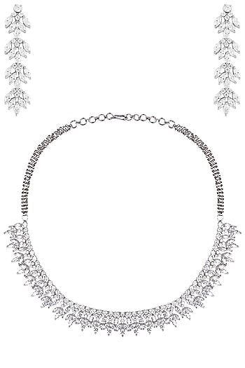 Silver Zircon Necklace