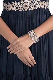 Silver Plated Faux Diamond Bracelet
