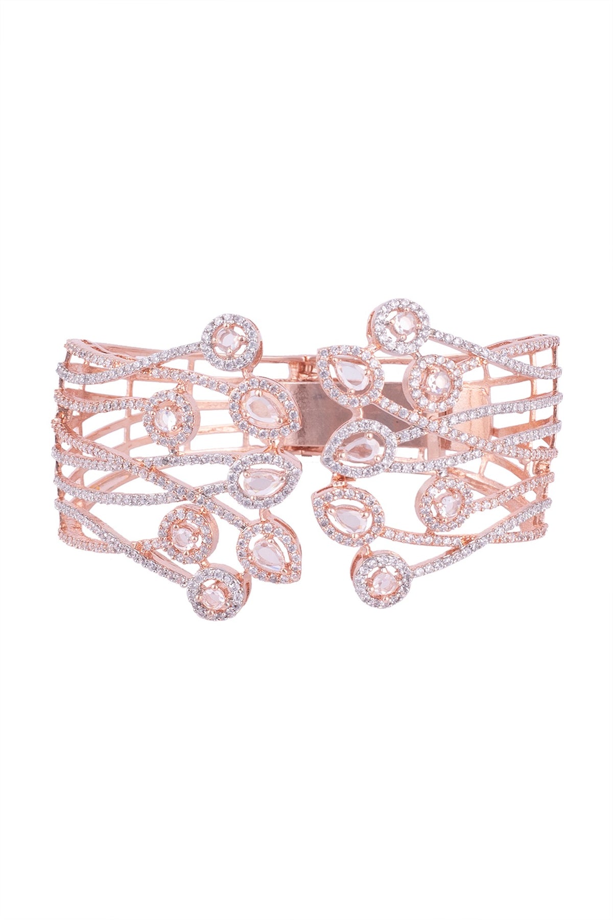 Silver Plated Faux Diamond Bracelet