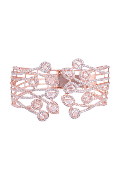 Silver Plated Faux Diamond Bracelet