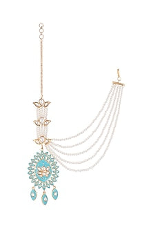 Gold Plated Reversible Faux Pearl Earrings