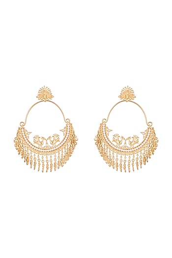 Gold plated Chandbali Earrings