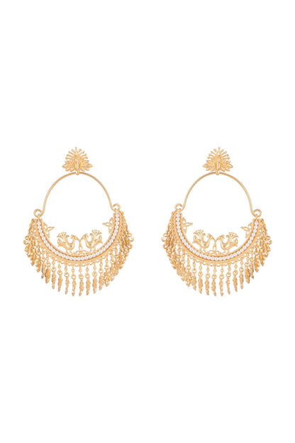 Gold plated Chandbali Earrings