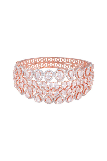 Gold plated faux diamond bracelet