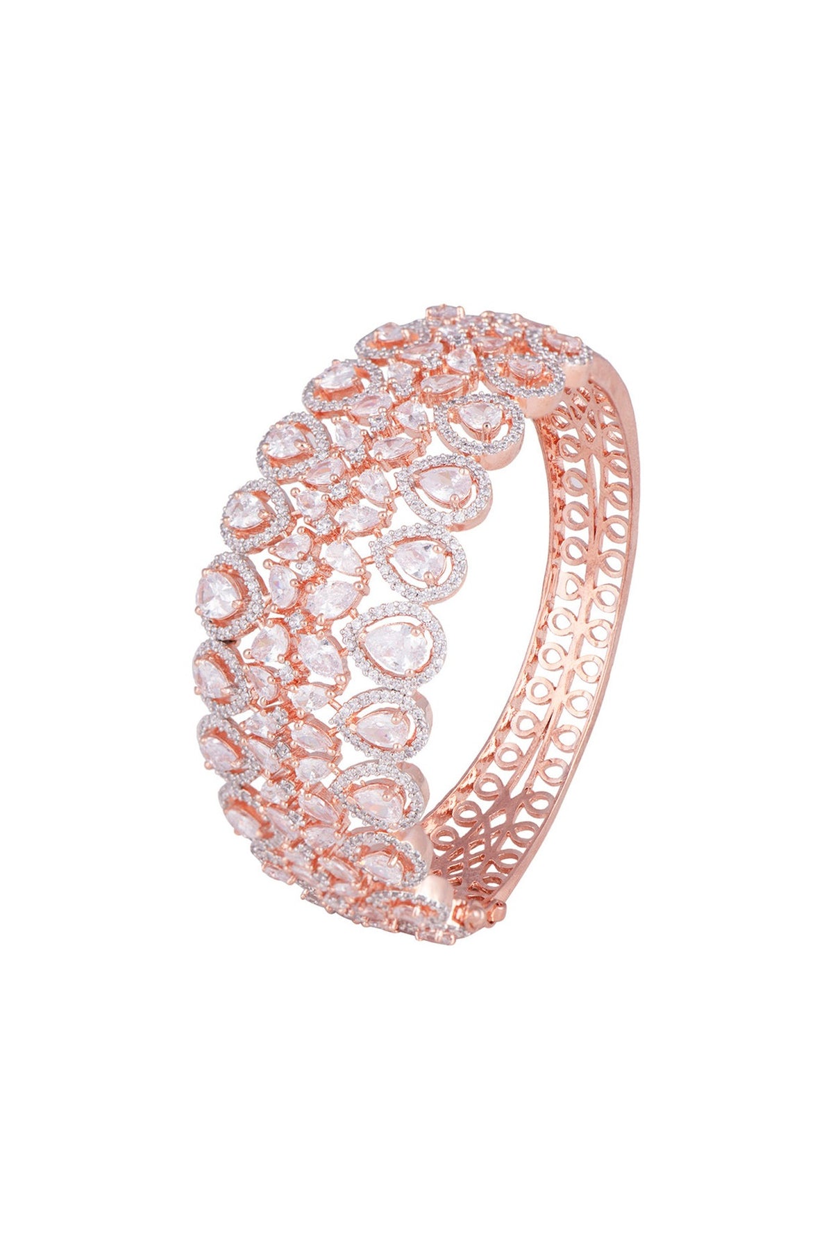 Gold plated faux diamond bracelet