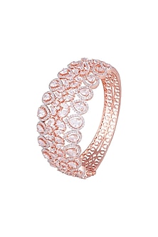 Gold plated faux diamond bracelet