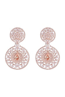 Gold plated faux diamond earrings