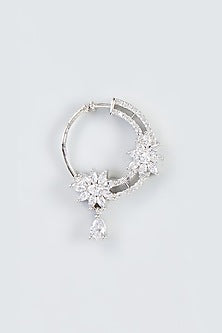 White Finish Zircon Nose Ring