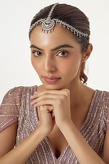 White Finish Zircon Mathapatti