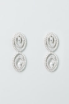 White Finish Zircon Choker Necklace Set