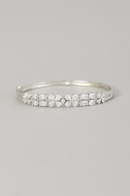 White Finish Zircon Bracelet