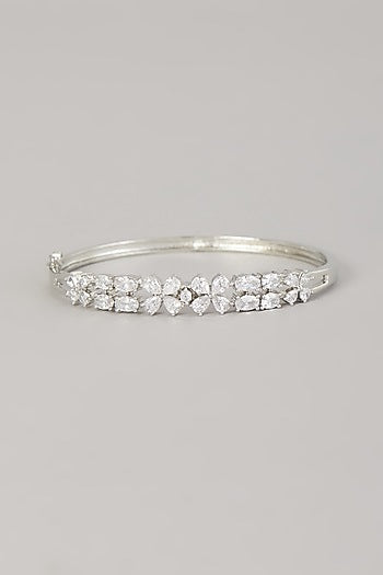 White Finish Zircon Bracelet