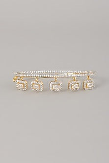 Gold Finish Zircon Bracelet