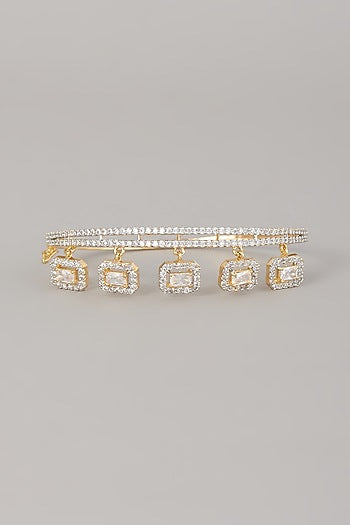 Gold Finish Zircon Bracelet