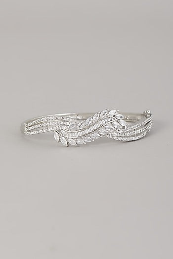 White Finish Zircon Bracelet