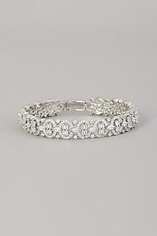 White Finish Zircon Bracelet
