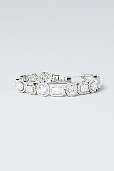 White Finish Zircon Bracelet