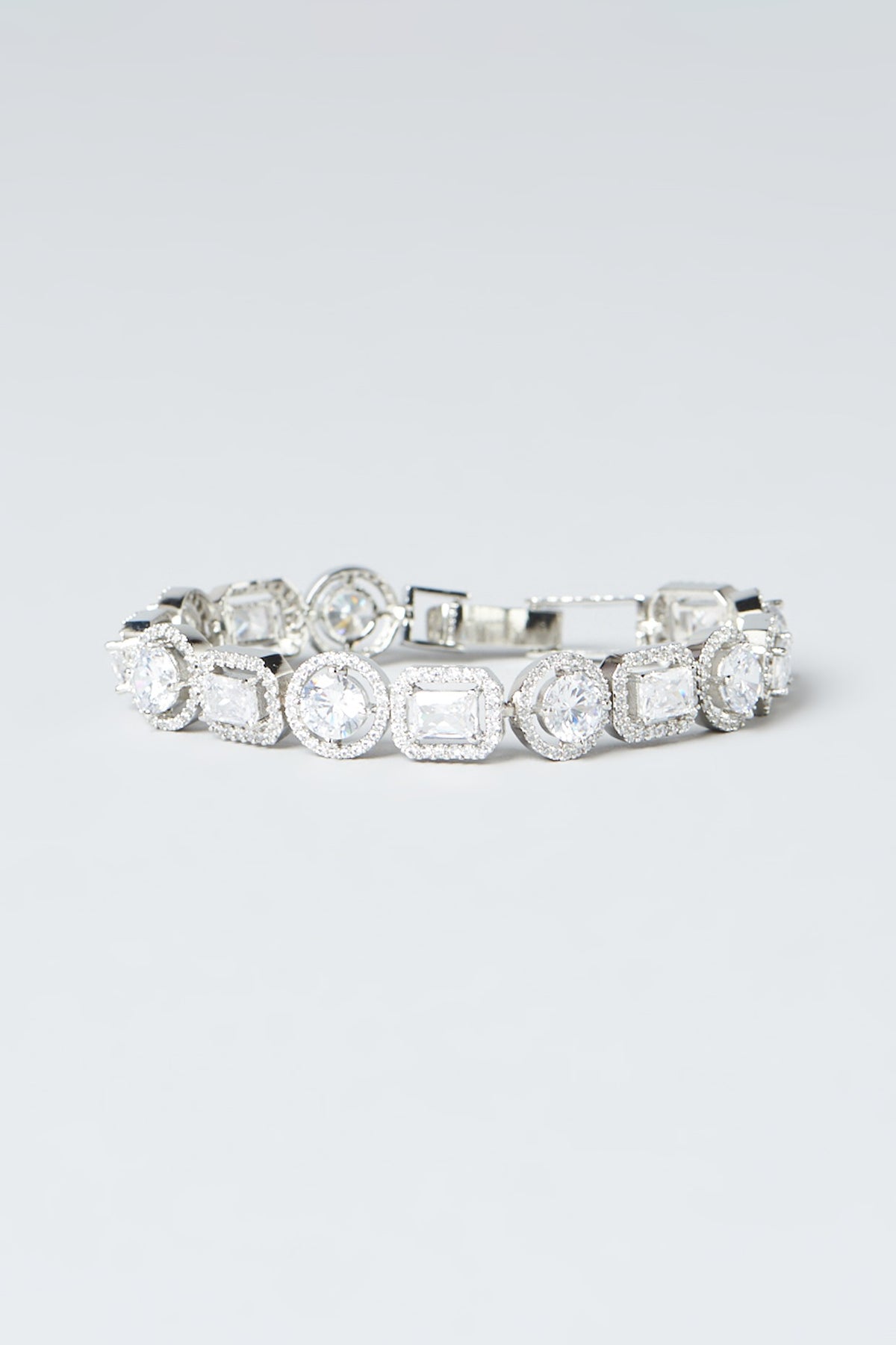White Finish Zircon Bracelet