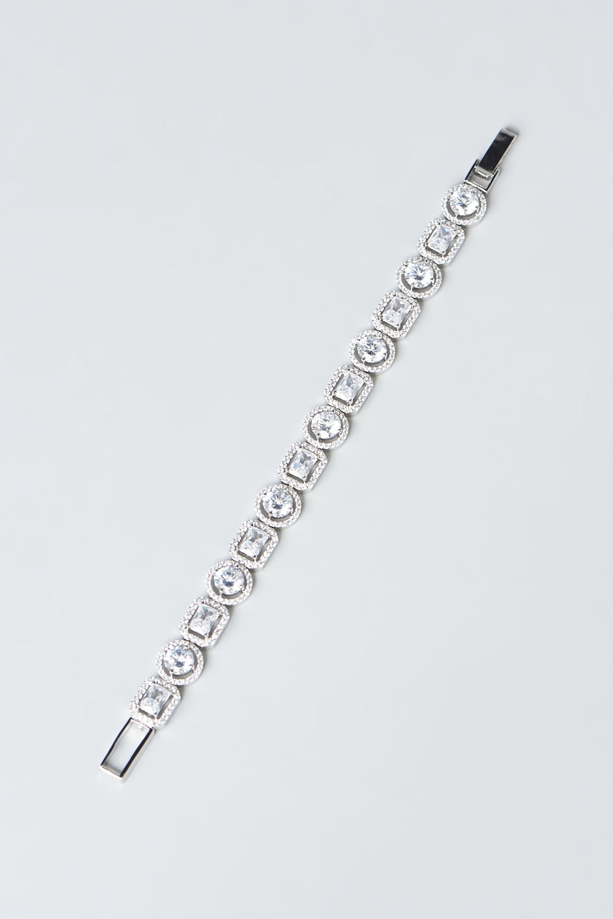 White Finish Zircon Bracelet