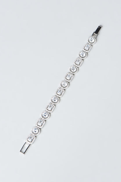 White Finish Zircon Bracelet