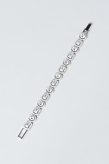 White Finish Zircon Bracelet