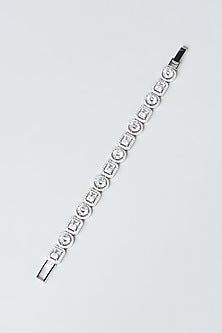 White Finish Zircon Bracelet