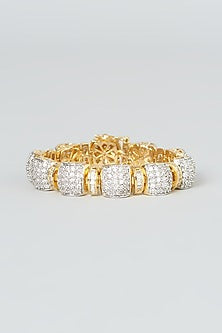 Gold Finish Zircon Bracelet